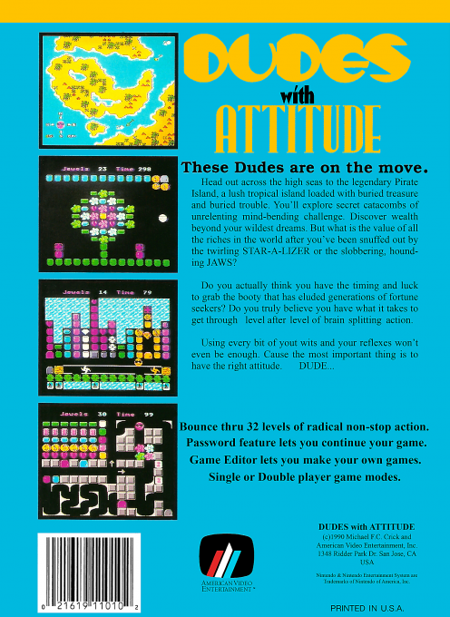 Dudes with Attitude (Homebrew) — Box back